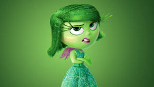 Disgust From Inside Out Feels Her Way Through Life Wallpaper