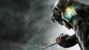 Dishonored 2 Corvo Attano Skull Mask Facing Left Wallpaper