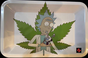 Dishware Rick And Morty Smoking Weed Wallpaper