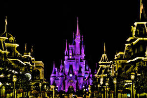 Disney Castle Outline Wallpaper