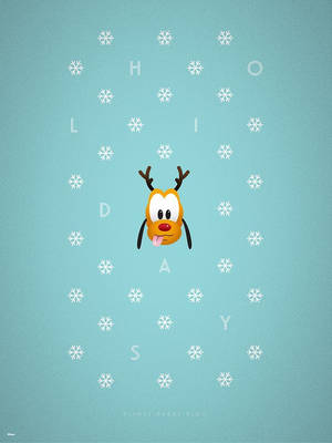 Disney Christmas Pluto Wallpaper