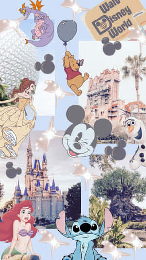 Disney Collage Aesthetic Wallpaper.jpg Wallpaper