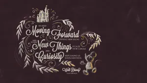 Disney Computer Quote About Moving Forward Wallpaper