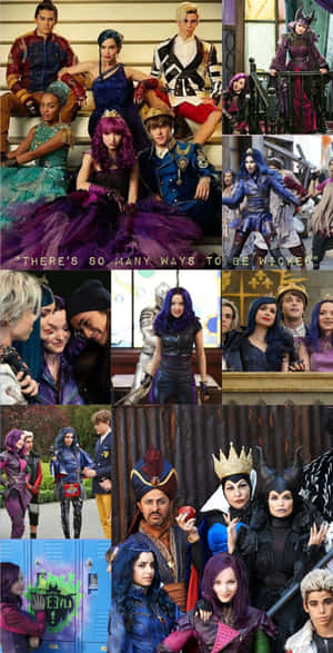 Disney Descendants Cool Collage Wallpaper