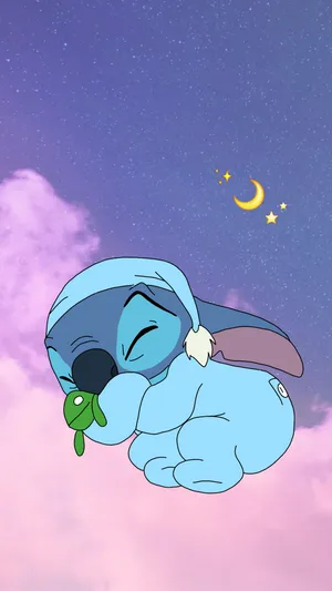 Disney Lilo And Stitch Sleepy Wallpaper