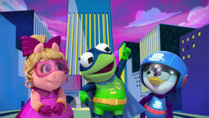 Disney Muppet Babies Piggy Kermit Summer Wallpaper