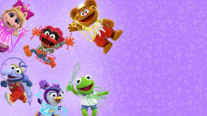 Disney Muppet Babies Purple Doodle Wallpaper