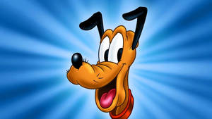 Disney Pluto Blue Art Wallpaper