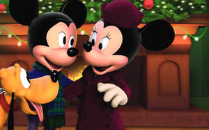 Disney Pluto Christmas Eve Wallpaper