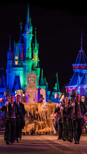 Disney World Boo To You Halloween Performance Iphone Wallpaper