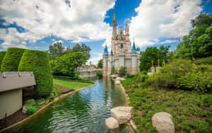 Disney World With Clouds Desktop Wallpaper