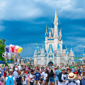 Disneyworld Bright Blue Sky Wallpaper