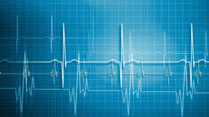 Display Of Heartbeat Rate In High Definition Wallpaper