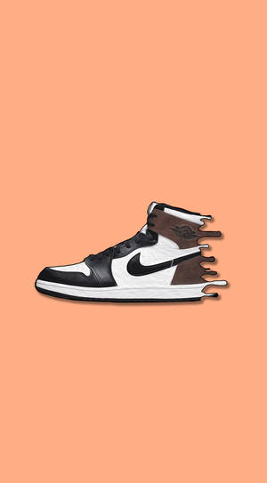 Distorted Nike Jordan 1 Wallpaper