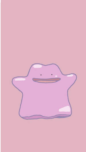 Ditto Minimalist Pink Wallpaper
