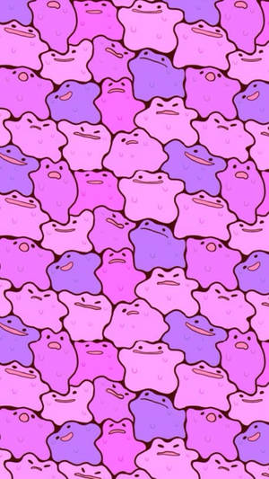 Ditto Multiple Illustration Wallpaper