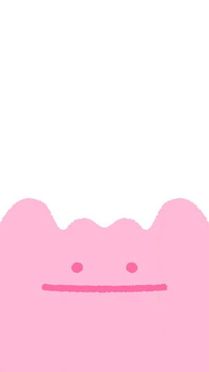 Ditto Pink Drawing Wallpaper