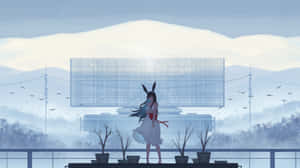 Dive Into A New Thrilling Adventure In Anime White Wallpaper