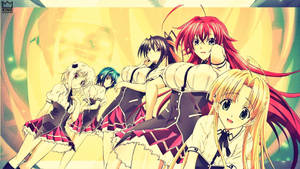 Dive Into The Supernatural Realm Of Highschool Dxd! Wallpaper