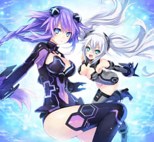 Dive Into The Vibrant And Magical World Of Hyperdimension Neptunia! Wallpaper