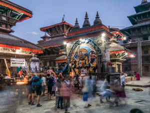 Divine Glory - Nepal's Kaal Bhairav Shrine Wallpaper