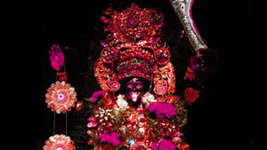 Divine Maa Kali Black Statue Wallpaper