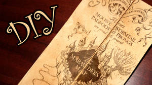 Diy Marauders Map Folded Wallpaper