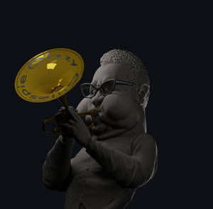 Dizzy Gillespie In Full Swing Wallpaper