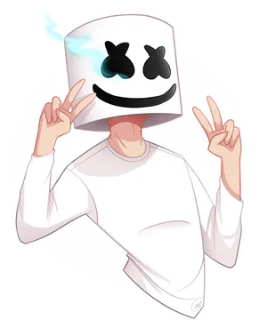 Dj Marshmello Performance Art On Iphone Wallpaper