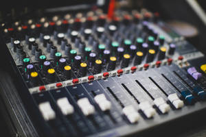 Dj Music Mixer Equipment Wallpaper