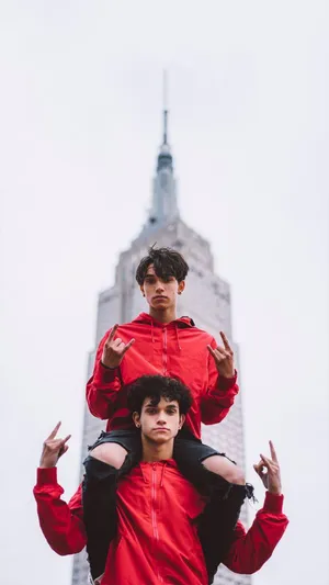 Dobre Brothers In Red Jackets Wallpaper