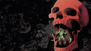 Doctor Doom And Skull Wallpaper