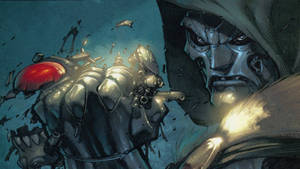 Doctor Doom Killing Robot Wallpaper