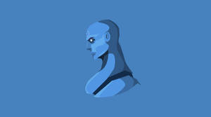 Doctor Manhattan Blue Vector Art Wallpaper