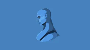 Doctor Manhattan Blue Vector Art Wallpaper