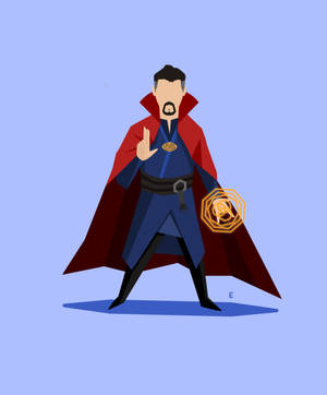 Doctor Strange Minimalist Drawing Wallpaper