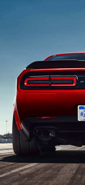 Dodge Challenger Red Brake Lights Wallpaper