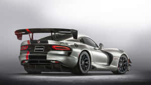 Dodge Viper Grey Spoiler Photoshoot Wallpaper