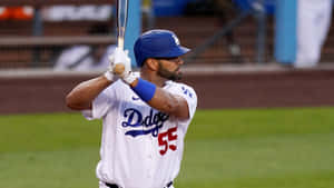 Dodgers Player At Bat Wallpaper