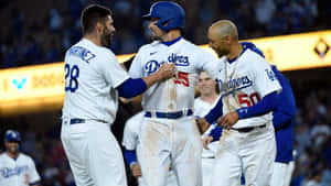 Dodgers Team Celebration Moment.jpg Wallpaper
