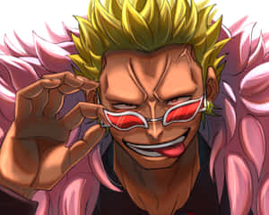 Doflamingo Smirk One Piece Character Wallpaper