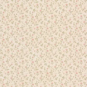 Dollhouse Vintage Rose Wall Covering Wallpaper