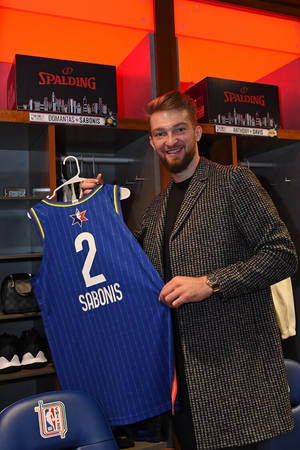 Domantas Sabonis All-star 2020 Jersey Wallpaper