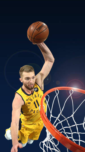 Domantas Sabonis Layup Photo Wallpaper