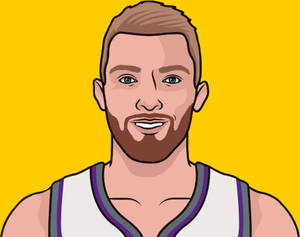 Domantas Sabonis Vector Art Wallpaper