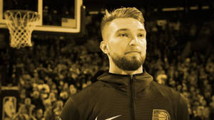 Domantas Sabonis Yellow Filter Photo Wallpaper