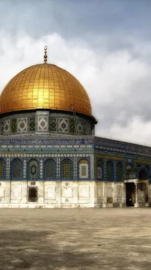 Dome Of The Rock Gray Sky Wallpaper
