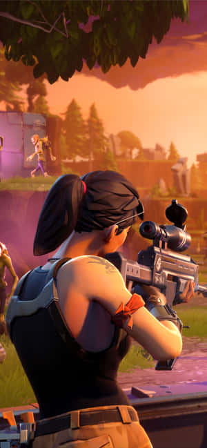 Dominate The Battle Royale With The Fortnite Poised Playmaker Skin Wallpaper