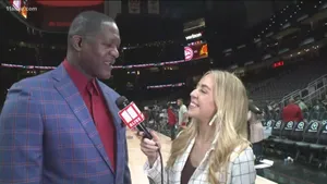 Dominique Wilkins Court Side Interview Photography Wallpaper