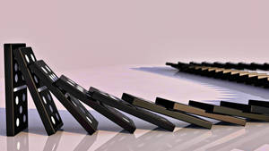 Domino Effect In Black Wallpaper